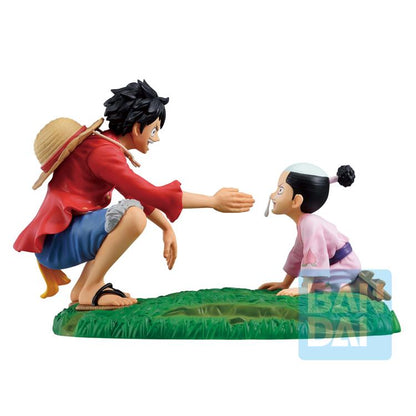One Piece Revible Moment Monkey D. Luffy & Momonosuke Figure