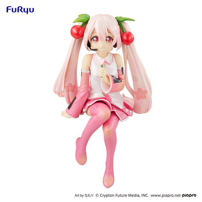 FURYU Vocaloid Sakura Miku (2022 Pearl Color) Noodle Stopper Figure