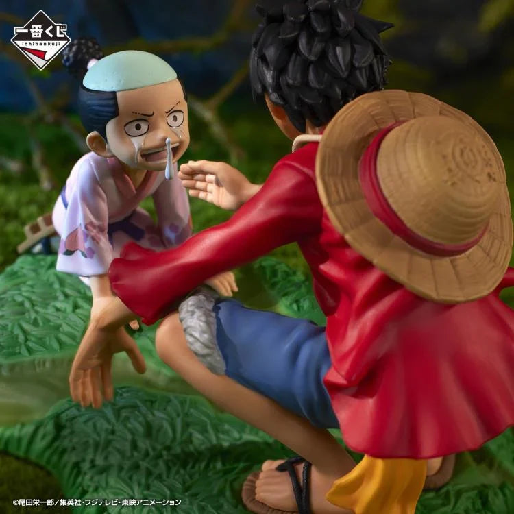 One Piece Revible Moment Monkey D. Luffy & Momonosuke Figure