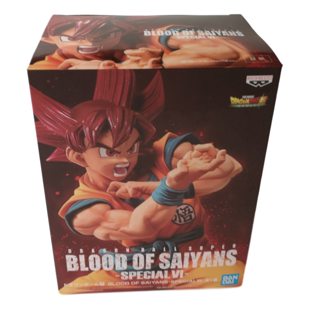 Banpresto Dragon ball Super Blood of Saiyans - Special VI- Super Saiyan God Goku, Multicolor Figure