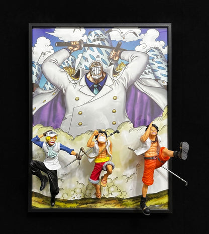 One piece 3D Anime Art Sculpture