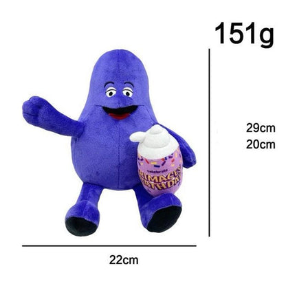 Grimace Plush Grimace Stuffed Animal plushies Grimace Yellow Hat Stuffed Plushie Toys Grimace Doll Plush Figure Toys