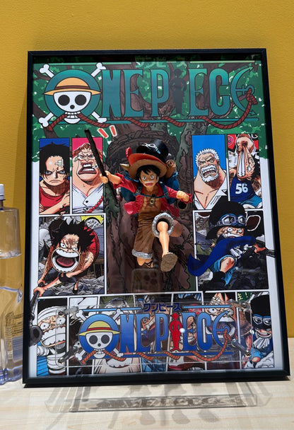 One piece 3D Anime Art Sculpture