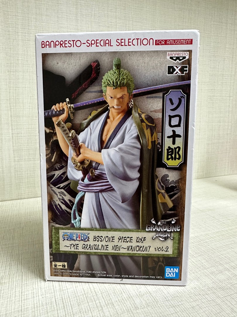 ONE PIECE - RORONOA ZORO DXF THE GRANDLINE MEN WANOKUNI VOL.2 FIGURE
