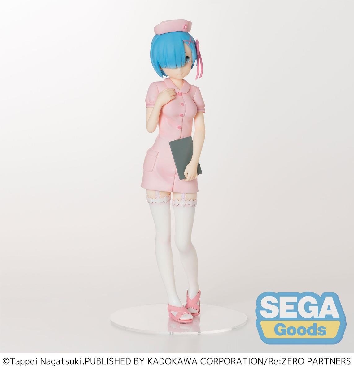 SEGA Re:Zero Starting Life in Another World Premium Rem (Pink Nurse Ver.) Figure