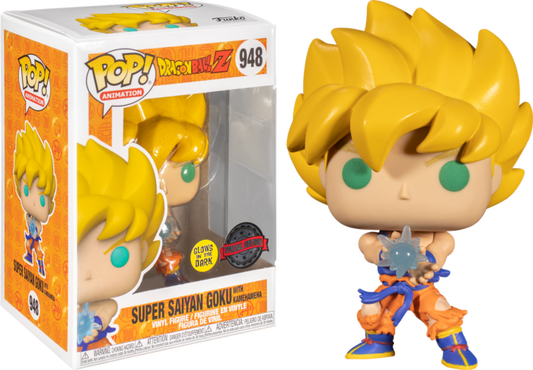Funko Pop Dragon Ball Z 948 SS Goku w/Kamehameha Wv GW Pop! RS Figure