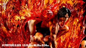Pre-Order GK Garage Kit Resin Figure One Piece - Last Sleep Studios - One Piece Portgas D. Ace Rebirth