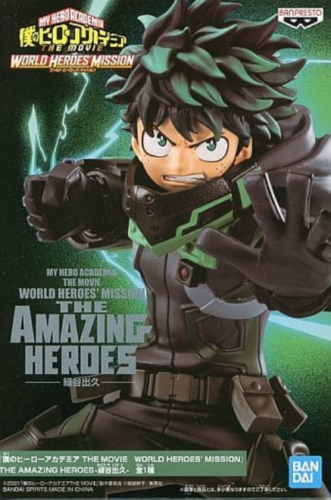 Banpresto - My Hero Academia: World Heroes' Mission The Amazing Heroes Izuku Midoriya Figure
