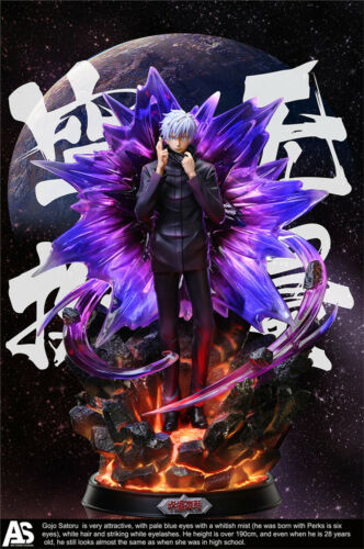 GK Garage Kit Resin Figure Jujutsu Kaisen Gojo Satoru Resin Happy Studio Statue Figurine Collectibles