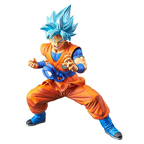 Dragon Ball Super Banpresto 38570 Transcendence Art Vol. 1 Goku Hair Figure, Ssgss God Design, Blue